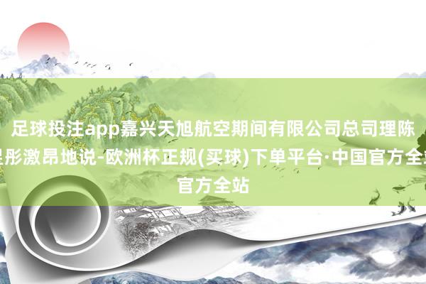 足球投注app嘉兴天旭航空期间有限公司总司理陈昱彤激昂地说-欧洲杯正规(买球)下单平台·中国官方全站