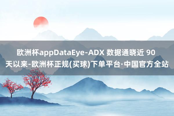 欧洲杯appDataEye-ADX 数据通晓近 90 天以来-欧洲杯正规(买球)下单平台·中国官方全站