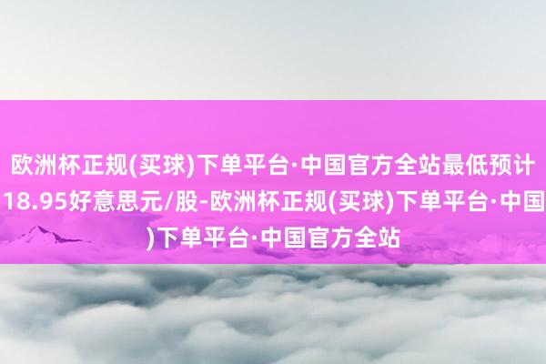 欧洲杯正规(买球)下单平台·中国官方全站最低预计策动价为18.95好意思元/股-欧洲杯正规(买球)下单平台·中国官方全站