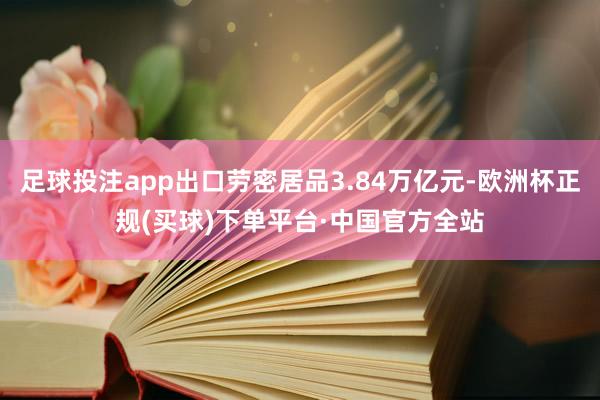 足球投注app出口劳密居品3.84万亿元-欧洲杯正规(买球)下单平台·中国官方全站