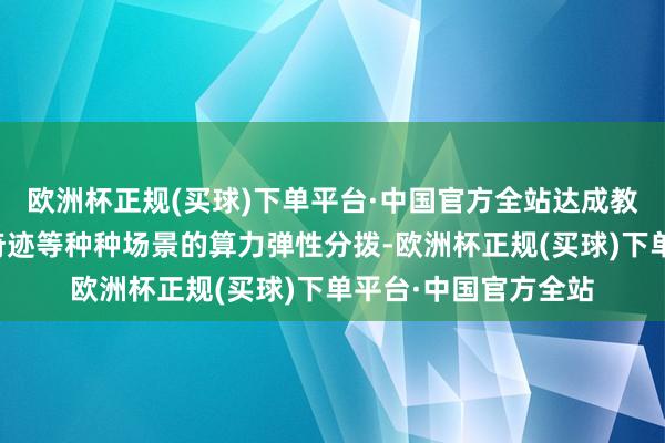 欧洲杯正规(买球)下单平台·中国官方全站达成教育、科研、惩办和奇迹等种种场景的算力弹性分拨-欧洲杯正规(买球)下单平台·中国官方全站